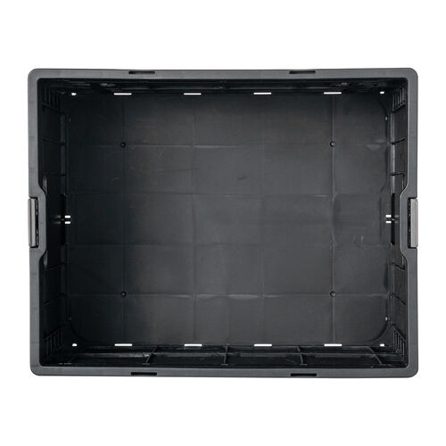 折りたたみ台車（専用コンテナ付き・キャリーカート・大容量47L・高耐荷重60kg・コンパクト・折りたたみコンテナ・買い物・レジャー・角度無段階調整・ブラック）