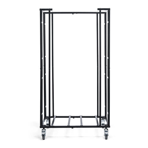 平台車ストックカート（耐荷重100kg・汎用型・横幅調整・平台車・収納・ストッパー付き大型キャスター）