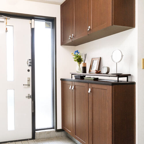 モニター台 Cercleシリーズ（机上台・幅90cm・奥行20cm・モニター下収納・木製・ブラウン）