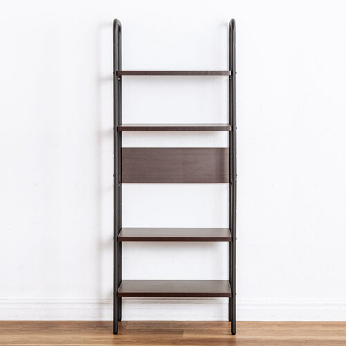 オープンラック Cercleシリーズ（シェルフラック・マルチラック・棚付き・丸パイプ・ブラウン）