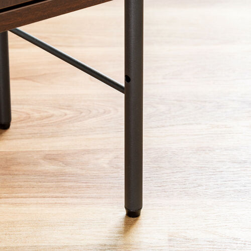 オープンラック Cercleシリーズ（シェルフラック・マルチラック・棚付き・丸パイプ・ブラウン）