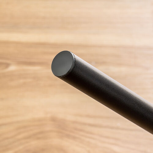 シンプルチェア Cercleシリーズ（デザインチェア・ダイニングチェア・スチールフレーム・木目調背もたれ・ブラック・ブラウン）