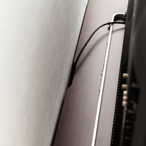 テレビ台 Cercleシリーズ（ローボード・テレビボード・オープンラック・収納付き・ガードバー付き・ブラウン）