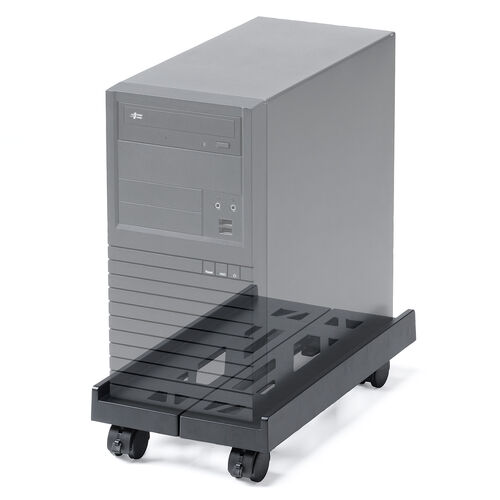 CPUスタンド（デスクトップ用・耐荷重30kg・ゲーミングPC・パソコンラック・パソコンスタンド・キャスター付き・ほこり対策・無段階調整）