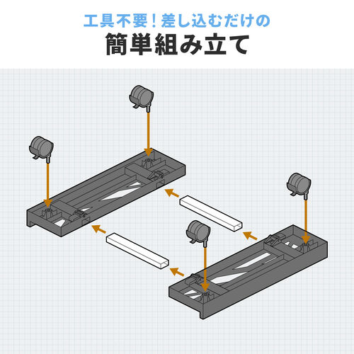 CPUスタンド（デスクトップ用・耐荷重30kg・ゲーミングPC・パソコンラック・パソコンスタンド・キャスター付き・ほこり対策・無段階調整）