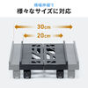 CPUスタンド（デスクトップ用・耐荷重30kg・ゲーミングPC・パソコンラック・パソコンスタンド・キャスター付き・ほこり対策・無段階調整）