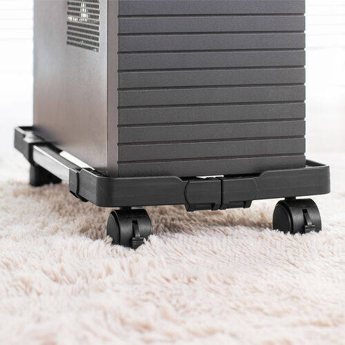 CPUスタンド（デスクトップ用・耐荷重50kg・ゲーミングPC・パソコンラック・パソコンスタンド・キャスター付き・ほこり対策・無段階調整・プリンタ・UPS）