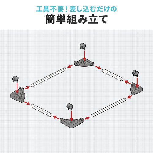 CPUスタンド（デスクトップ用・耐荷重50kg・ゲーミングPC・パソコンラック・パソコンスタンド・キャスター付き・ほこり対策・無段階調整・プリンタ・UPS）