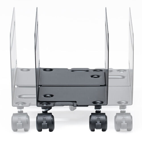 CPUスタンド（スチール製・デスクトップ用・パソコンラック・パソコンスタンド・キャスター付き・ほこり対策・無段階調整・耐荷重10kg）