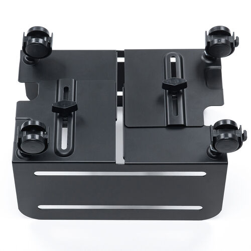 CPUスタンド（スチール製・デスクトップ用・パソコンラック・パソコンスタンド・キャスター付き・ほこり対策・無段階調整・耐荷重10kg）