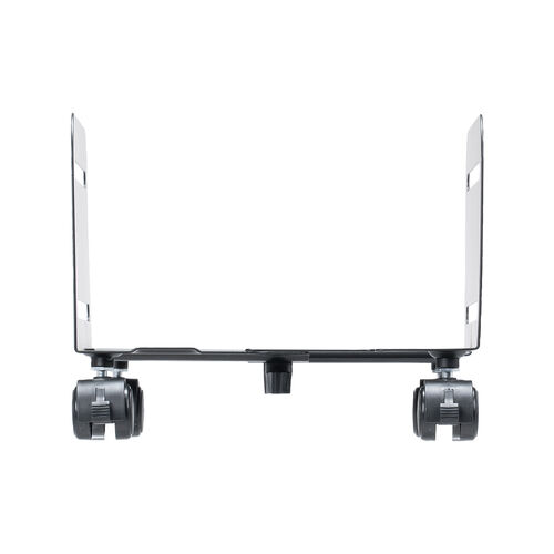 CPUスタンド（スチール製・デスクトップ用・パソコンラック・パソコンスタンド・キャスター付き・ほこり対策・無段階調整・耐荷重10kg）