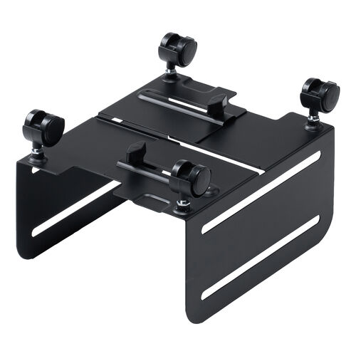 CPUスタンド（スチール製・デスクトップ用・パソコンラック・パソコンスタンド・キャスター付き・ほこり対策・無段階調整・耐荷重10kg）