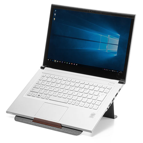 ノートパソコンスタンド（iPadスタンド・タブレットスタンド・薄型・折りたたみ式・A4サイズ）