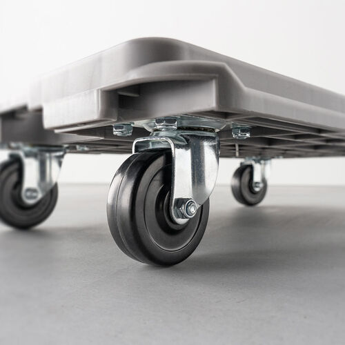 平台車（ゴムキャスター・スタンダード形状・連結・耐荷重150kg・スタッキング・取っ手・軽量・完成品お届け・キャスター交換可能・高耐久）