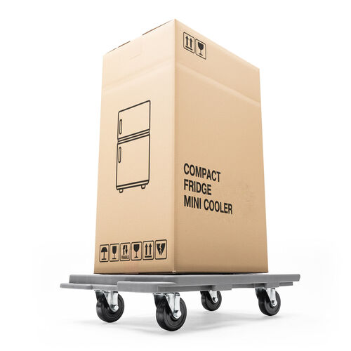 平台車（ゴムキャスター・スタンダード形状・連結・耐荷重150kg・スタッキング・取っ手・軽量・完成品お届け・キャスター交換可能・高耐久）