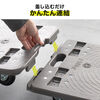 平台車（ゴムキャスター・スタンダード形状・連結・耐荷重150kg・スタッキング・取っ手・軽量・完成品お届け・キャスター交換可能・高耐久）