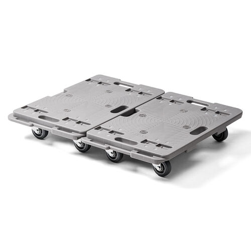 平台車（TPR製キャスター・スタンダード形状・連結・耐荷重150kg・スタッキング・取っ手・軽量・完成品お届け・キャスター交換可能・高耐久）