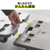 平台車（TPR製キャスター・スタンダード形状・連結・耐荷重150kg・スタッキング・取っ手・軽量・完成品お届け・キャスター交換可能・高耐久）