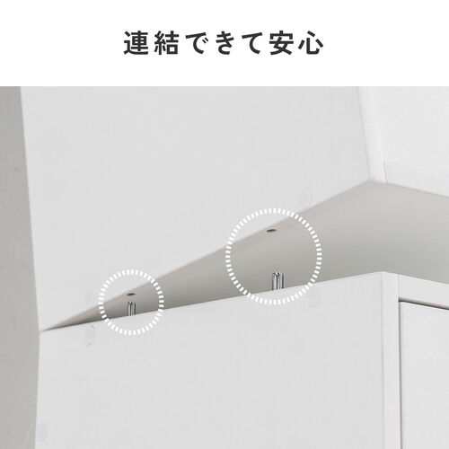 キューブ型収納ボックス（扉・幅35×奥行29.5×高さ35cm・2段式・配線穴・推し活収納棚・アクスタ・DVD・Switch・ブラック）