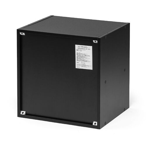 キューブ型収納ボックス（引き出し・幅35×奥行29.5×高さ35cm・2段式・推し活収納棚・アクスタ・DVD・Switch・ブラック）