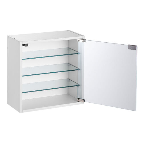 キューブ型収納ボックス（ガラス扉・ハーフサイズ・幅35×奥行17×高さ35cm・4段式・推し活収納棚・アクスタ・フィギュア・ホワイト）