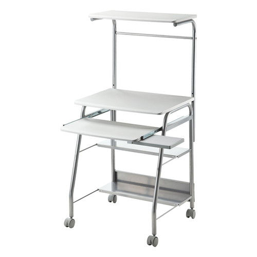 パソコンデスク（コンパクト・幅60cm・省スペース・キャスター付