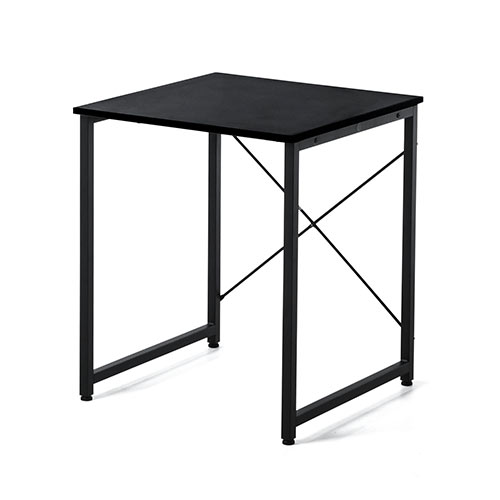 パソコンデスク（コンパクト・木製・ブラック・事務・勉強・テレワーク・リモートワーク・モニターアーム・幅60cm・奥行60cm・おすすめ）EZ1-DESKF001BK