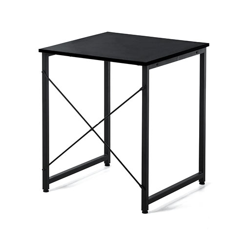 パソコンデスク（コンパクト・木製・ブラック・事務・勉強・テレワーク・リモートワーク・モニターアーム・幅60cm・奥行60cm・おすすめ）EZ1-DESKF001BK