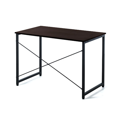 パソコンデスク（木製・ダークブラウン・事務・勉強・テレワーク・リモートワーク・モニターアーム・おすすめ）EZ1-DESKF003BR