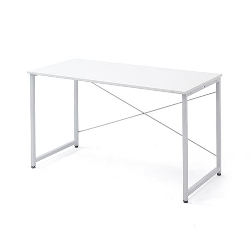 パソコンデスク（木製・ホワイト・事務・勉強・テレワーク・リモートワーク・モニターアーム・幅120cm・奥行60cm・おしゃれ・おすすめ）DESKF004