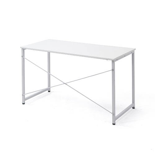 パソコンデスク（木製・ホワイト・事務・勉強・テレワーク・リモートワーク・モニターアーム・幅120cm・奥行60cm・おしゃれ・おすすめ）DESKF004