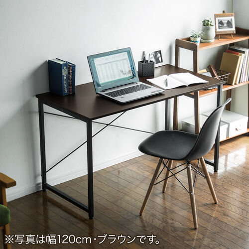 幅120cm 平机 パソコンデスク ホワイト 耐荷重50kg オフィス・在宅向け