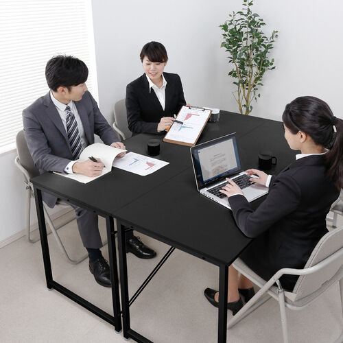 パソコンデスク（木製・ブラック・事務・勉強・テレワーク・リモートワーク・モニターアーム・幅160cm・奥行60cm・おすすめ）