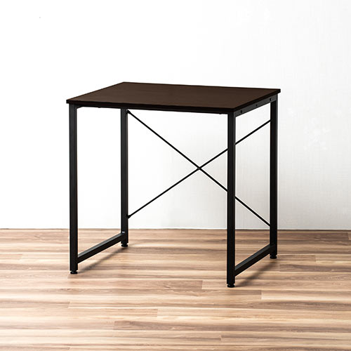 ワークデスク（シンプル・平机・シンプルデザイン・パソコンデスク・幅70cm・フリーアドレス・ブラウン）