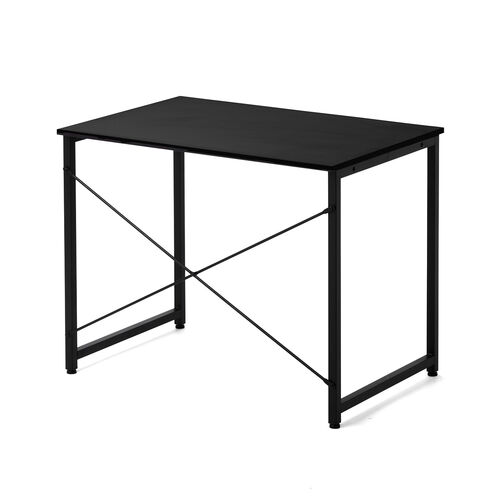 シンプルデスク（ワークデスク・モニターアーム対応・幅90cm・奥行60cm・ブラック）