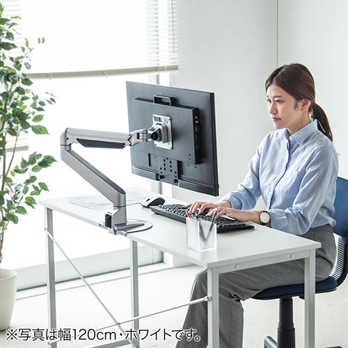 シンプルデスク（パソコンデスク・平机・幅80cm・奥行45cm・ブラウン）