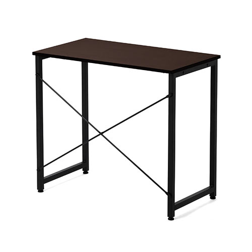 シンプルデスク（パソコンデスク・平机・幅80cm・奥行45cm・ブラウン）