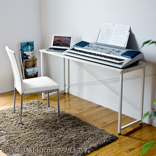 【アウトレット･訳あり・セール】シンプルデスク（パソコンデスク・平机・幅160cm・奥行45cm・ブラウン）