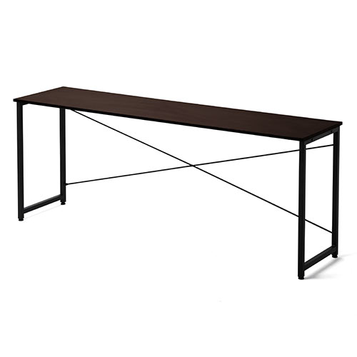 【アウトレット･訳あり・セール】シンプルデスク（パソコンデスク・平机・幅180cm・奥行45cm・ブラウン）