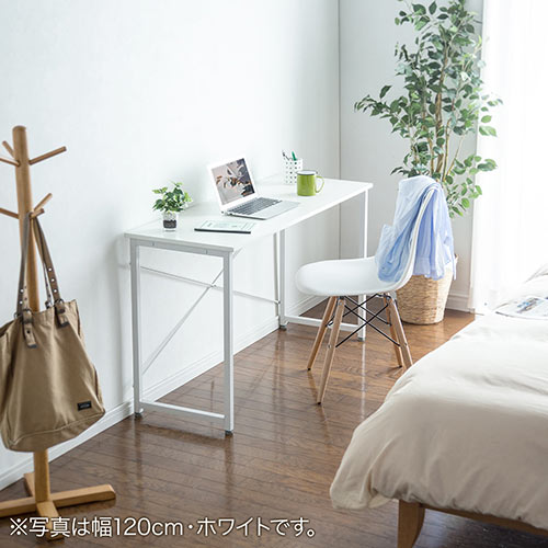 【アウトレット･訳あり・セール】シンプルデスク（パソコンデスク・平机・幅180cm・奥行45cm・ブラウン）