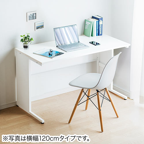 デスク（スチール製・オフィスデスク・平机・パソコンデスク・事務机・ホワイト・W1000mm・D600・ホワイト）