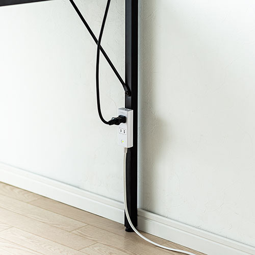 ワークデスク（ツートンデスク・シンプル・幅120cm・奥行60cm・黒・赤・パソコンデスク・平机）