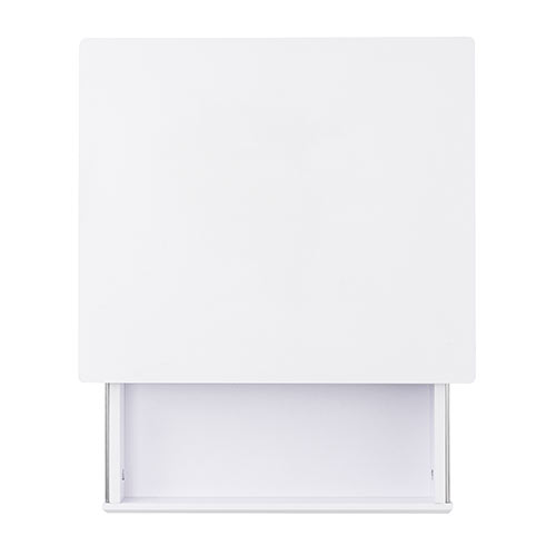 パソコンデスク（幅55cm・省スペース・テレワーク・在宅勤務・収納棚・ラック・勉強机・ゴムキャスター・ホワイト）