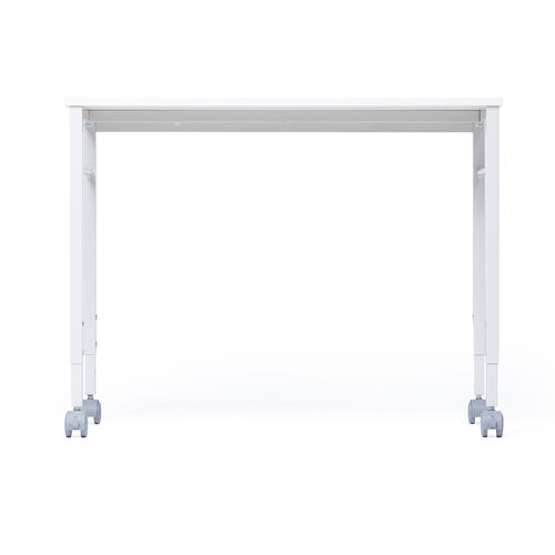 キャスター付きサブデスク（幅90cm・奥行35cm・高さ64cm/70cm・高さ調節可能・脇机・作業台・デスク幅拡張用・ホワイト）