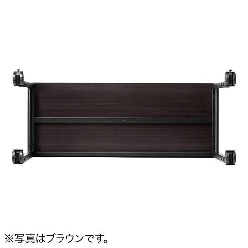 キャスター付きサブデスク（幅90cm・奥行35cm・高さ64cm/70cm・高さ調節可能・脇机・作業台・デスク幅拡張用・ホワイト）