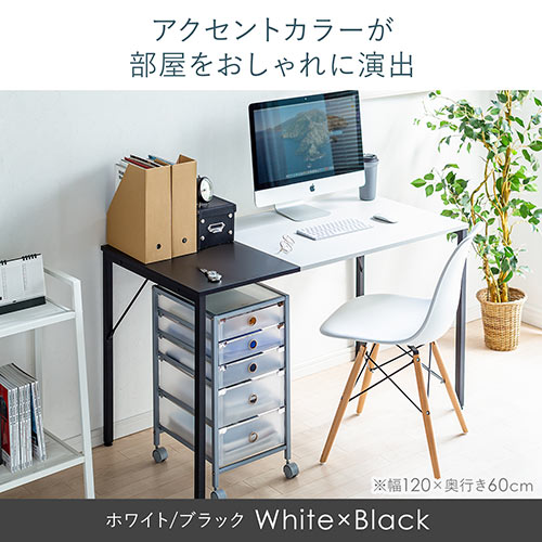 ゲーミングデスク（ブラック×レッド 幅100cm 奥行60cm ワークデスク テレワーク ケーブル通し付き モニターアーム取付対応）