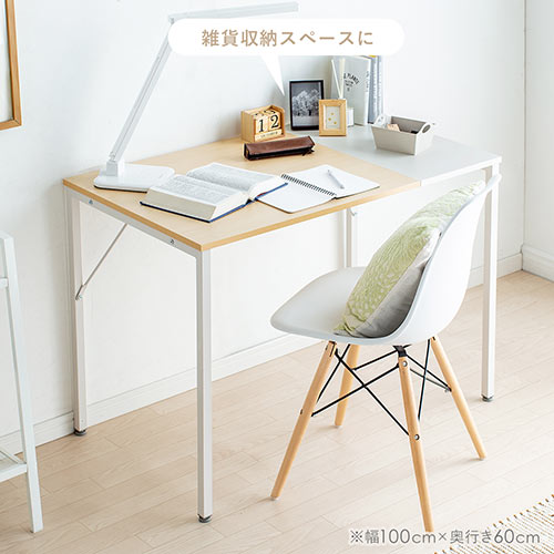 ゲーミングデスク（ブラック×レッド 幅100cm 奥行60cm ワークデスク テレワーク ケーブル通し付き モニターアーム取付対応）