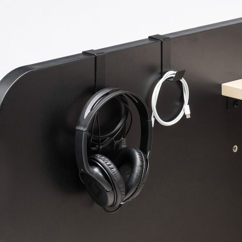 パネルデスク（簡易集中ブース・棚板付きデスク・3面パネル・幅81cm・個別ブース・集中デスク・学習塾・Web会議・自習室・図書館）