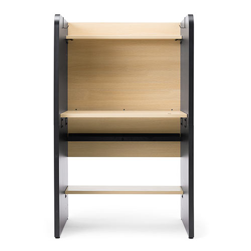 パネルデスク オフィス 棚板付き 机 個別ブース 個室 集中デスク ブースデスク 幅81cm