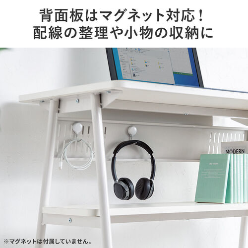 キャスター付きスタンディングデスク（大型キャスター・軽量設計・モニターアーム対応・幅90cm・奥行50cm・高さ100cm・木目）